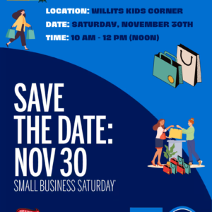 Visit Willits Shop Small Saturday