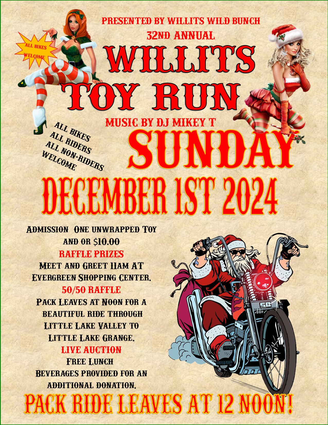 Willits Toy Run 2024 Event