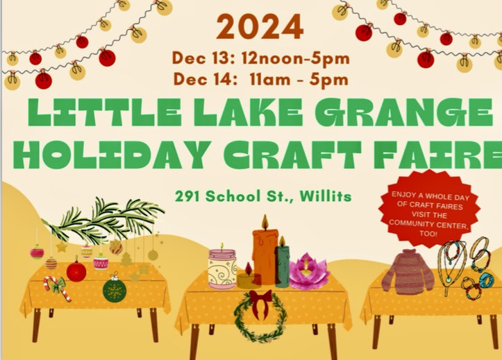 Visit Willits Little Lake Grange Holiday Craft Faire