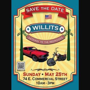 Willits Chamber of Commerce 43rd Annual Car and Bike Show-Save The Date